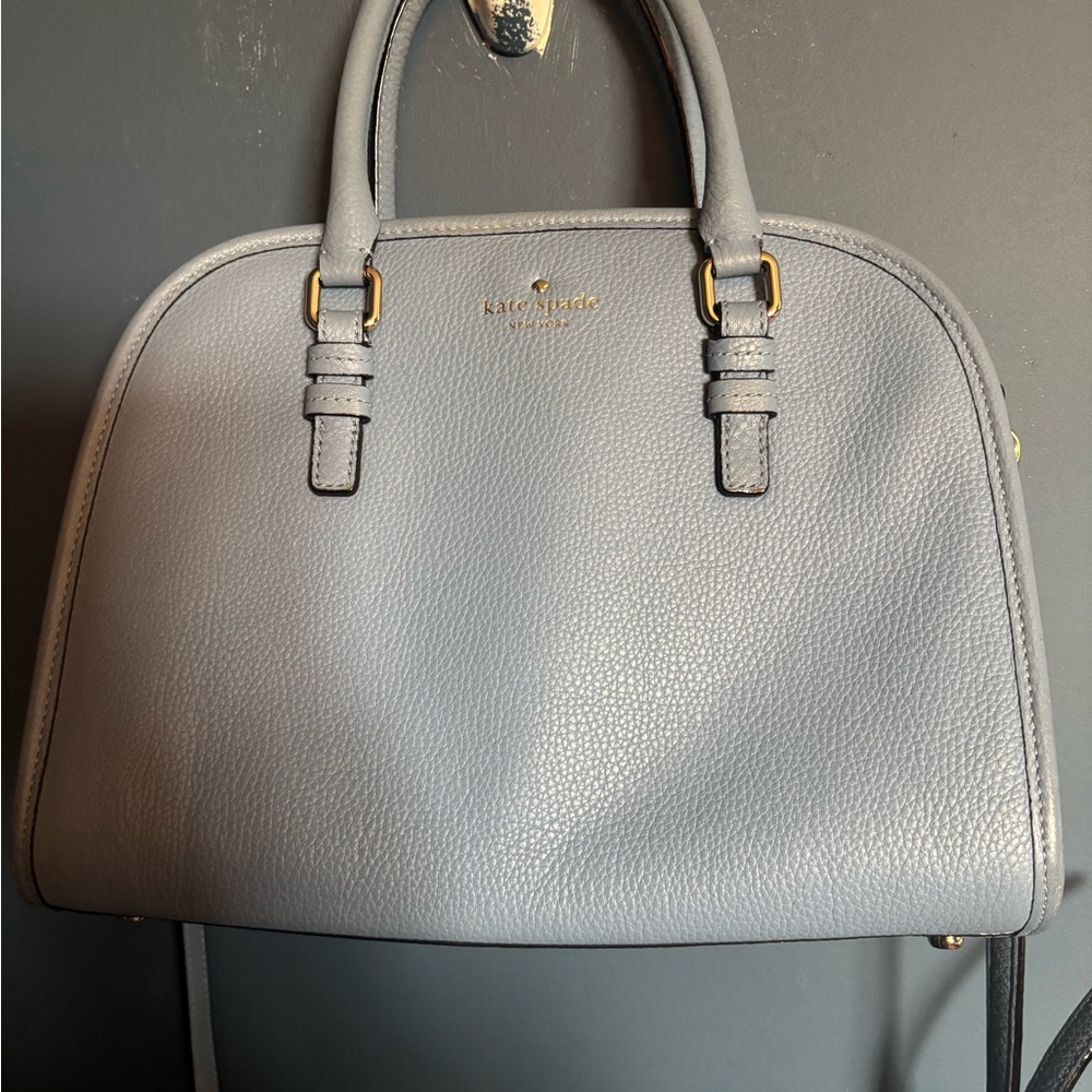 Kate Spade Robins Blue  Leather Handbag